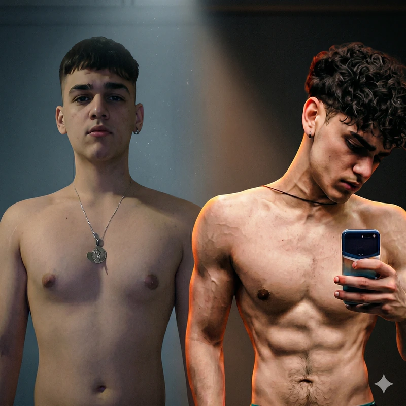 Retraine member before and after twelve weeks of pure-strength programming with visible personal records.